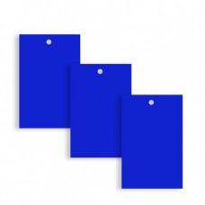 100 x Plain Blue Card Clothing Tags 60mm x 40mm